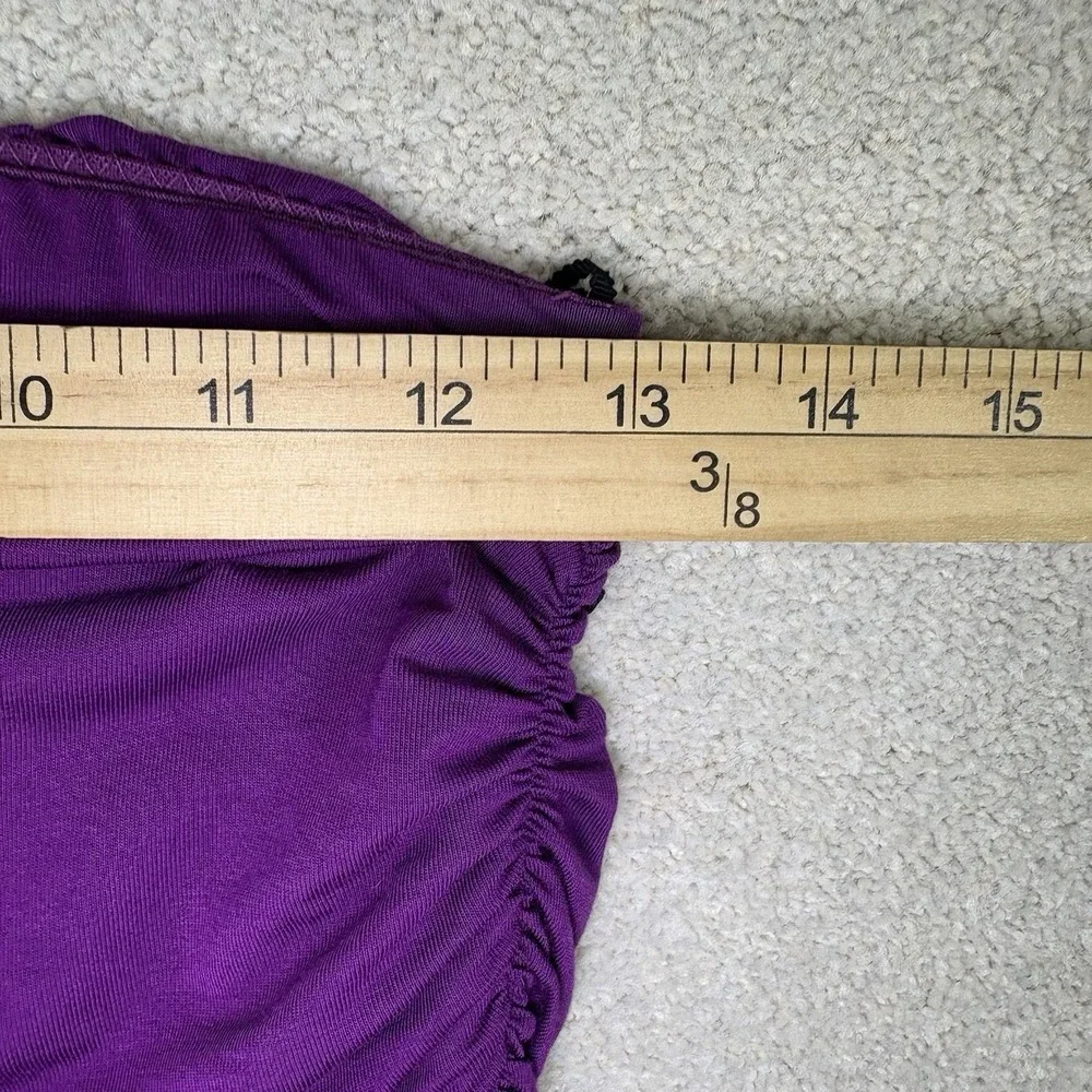 L'Academie Strapless Ruched Midi Dress in Purple‎ Size Women's Size Small - Picture 3 of 6